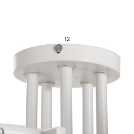 Gwen chandelier 5x60W E27 white 64x25x20cm-5