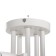 Gwen chandelier 5x60W E27 white 64x25x20cm