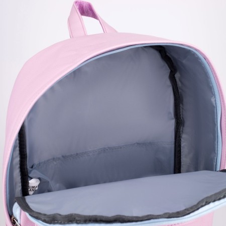 Women's backpack made of artificial leather, Textura, pink color-5