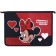 A4 labor folder, with a zipper, with the effect of metallic, Minnie Mouse