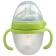 A bottle for feeding M&B, SHG Ø70mm, 150ml., With handles, silicone flask, green color