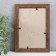 Photo frame wood 10x15 cm, mocha (plastic screen)