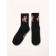 Male socks, black "weekdays of foxes"