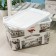 Storage container with a Venice lid, 35 l, 50.5 × 31 × 30 cm, on wheels, white color