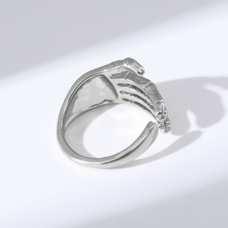 Ring "Skeleton" brush, color silver, dimensionless-1