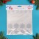 A set of New Year's stickers on the windows "Snowflakes" silver, 37 x 37 cm