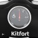 Coffee machine KitFort KT-706, Rozhkova, 800 watts, 0.25 l, cappuccino, black