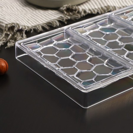Konfinetta chocolate form "Sot", 27.5 × 17.5 × 2.5 cm, 3 cells (15.3 × 7.5x0.8 cm)-1
