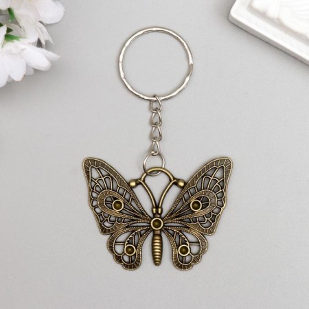 Metal keychain "Butterfly" 3.5x4.2x0.3 cm