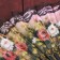 Fan plastic "flowers" mix 24 cm