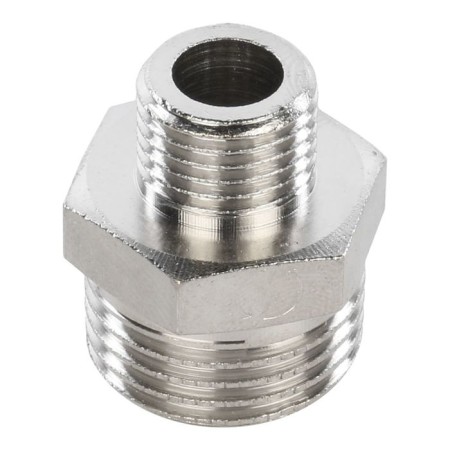 Nippel transition stout SFT-0004-001214, 1/2 "x1/4", external thread, nickelized brass