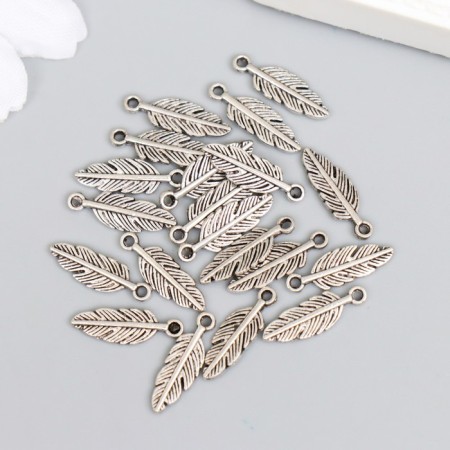 Pen's pendant, color silver 5x15 mm-1