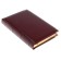 Diary half -dated A5+, 208 BOSS sheets, solid cover, artificial leather, gold cut, brown