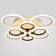 Causteen with PDU 661330/8 LED 176W Dimmer 3 modes 3000-6000k white-black 70x70x13 cm Bayerlux