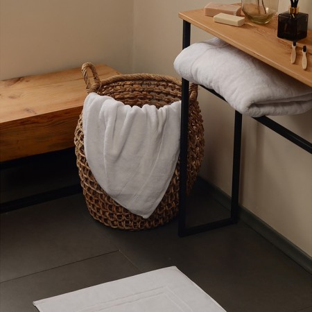Trick Tenier SL Home: Classic "Blanc de Blanc" 30x60 cm, 100% cotton, 530 g/m2