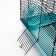 The cage for rodents "Pigzon" No. 5, with 3 floors, equipped, 41 x 30 x 58 cm, turquoise