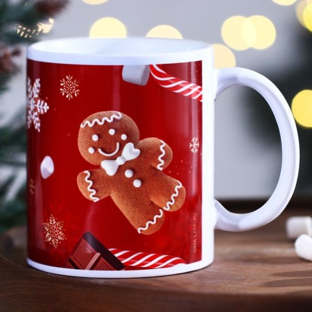 Ceramic “Pinche” mug, 320 ml, white color-3