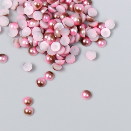 Decor "Pink gradient" d = 4 mm 10 g 200 pcs 5x2.5 cm mix-4
