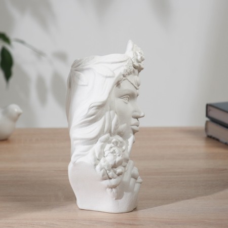 VAZ Coramics Table "Daring Lady" 20x8 cm, white-1