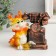 Piggy bank Polystone "Fiery Dragon with Retrotelephone" MIX 11x7x10.5 cm