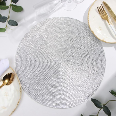 Napkin Serving shares tsex. Serebro, D 38 cm
