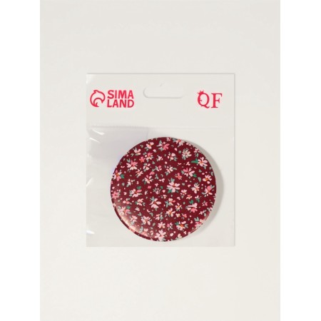 Folding mirror “Flower meadow”, D = 7.5 cm, with an increase, the color of mix-6
