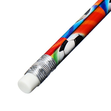 Pencil Chernographic Calligrata "Football", HB, with an Eraser, Round Corps-3