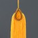 Textile suspension, plastic "pendant east" yellow 1x4x15 cm