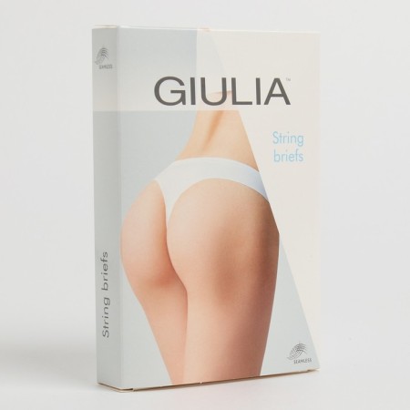 Panties female thongs are seamless, beige color, size 48-52 (l-ha)-3