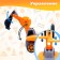 Tolokar "Excavator", movable bucket, light and sound effects, orange color