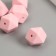Busina silicone "polyhedron" pink lavender d = 1.7 cm