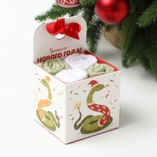 New Year. Symbol of the year. Snake. Set of Mah size of towels Ethel 
