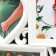 Photo frame with clock "Happiness" 4 photos, white