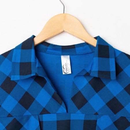Women's shirt "Catherine" Blue color, size 44-4