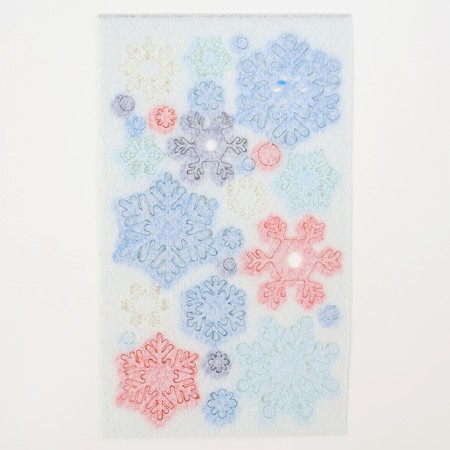 Fetter stickers "Snowflakes", 11 x 18.5 cm, 26 pcs-4