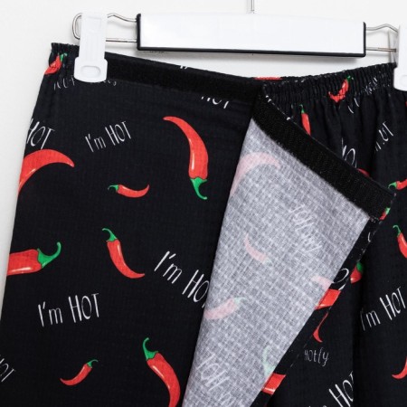 A towel for the bath "Peppers" Male Kilt 75x150 cm, 100 % HL, waffle leaf-6