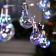 Garland “thread” 3 m with nozzles “light bulbs”, IP20, silver thread, 100 LED, glow of multi, 3.5 V