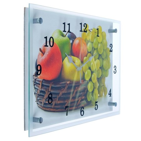 Carty clock is wall-mounted, interior "fruit basket", silent, 25 x 35 cm-1
