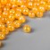 Beads for creativity plastic "Orange mother of pearl" set 20 g d = 0.4 cm