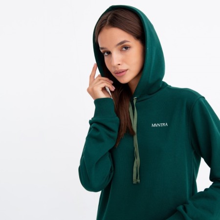 Female set (sweatshirt/pants), emerald color, size 48-2