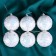 Set of balls plastic D-6 cm, 6 pcs "Snow Light" White