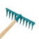 Robes straight, twisted tooth, 10 teeth, metal, wooden stalk