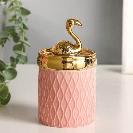 Coramics Coramics "Golden Flamingo" 13.5x7.5x7.5 cm-1