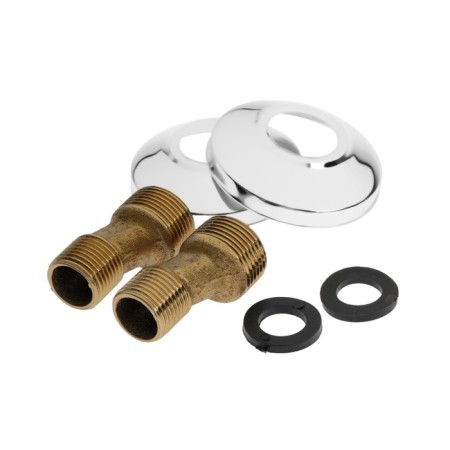 Bath mixer Zein Z3848, single -leaf, pour 30 cm, shower set, watering can 5 dir, chrome-10