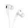Hoco M101 Pro headphones, wired, vacuum, Type-C, 1.2 m, white