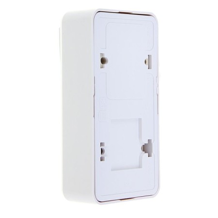 Combined Kuntsevo Block Optima 8063, 2 keys, with a socket, white-1