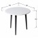 Journal table "Manhattan", 550 × 550 × 480 mm, white color