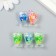 Decor for creativity plastic "Fruit mix in a glass" MIX 1.5x1.5x3.5 cm