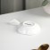 Ceramic sauce with the handle of the share "Flower", 40 ml, 10.5 × 7 cm, white color