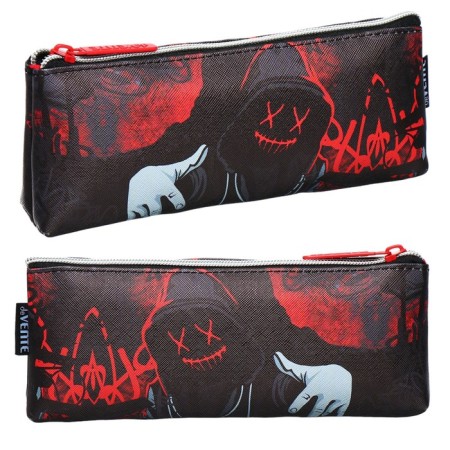 Penal is soft, 1 compartment, 80 x 210 x 35 mm, voluminous, Devente, Heart Sign, artized leather, with a lining
